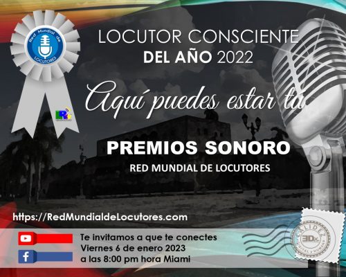 INVITACIÓN Premios SONORO 2022